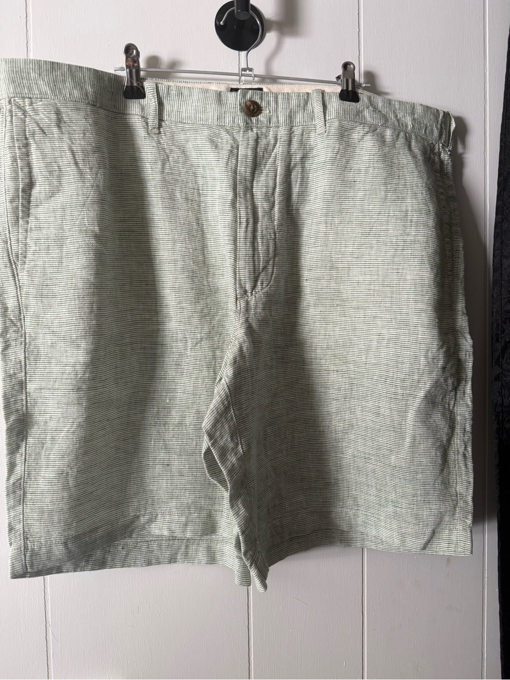 J crew Men's Light Green Linen Blend Shorts